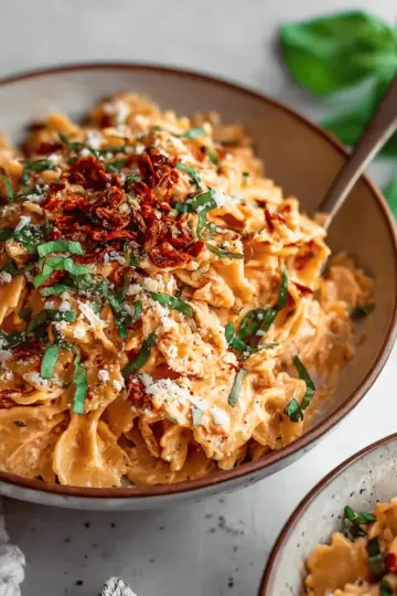 Vegan Sun Dried Tomato Cream Pasta