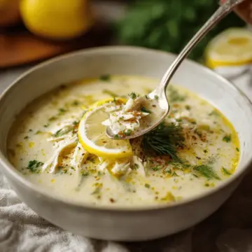 Greek Lemon Chicken Soup (Avgolemono Soup)
