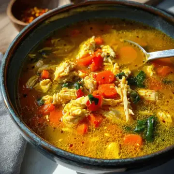 Anti-inflammatory Turmeric Ginger Chicken Soup