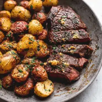 Garlic Butter Steak and Potatoes Skillet