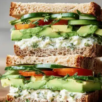 Loaded Cucumber & Avocado Sandwich