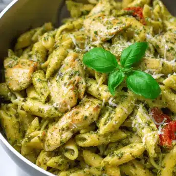 Creamy Chicken Pesto Pasta