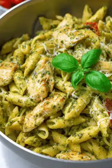 Creamy Chicken Pesto Pasta