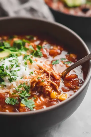 Quick Chicken Taco Soup