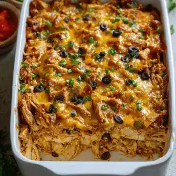 Easy Chicken Burrito Casserole Recipe