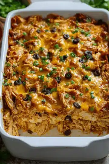 Easy Chicken Burrito Casserole Recipe
