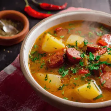 Spanish Potato and Chorizo Soup