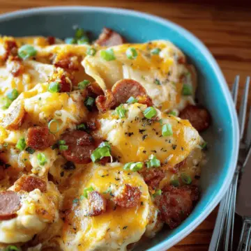 Crock Pot Pierogi and Kielbasa Casserole