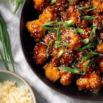Sticky Sesame Chicken With Honey Sauce