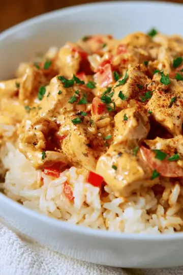 Creamy Cajun Chicken & Rice