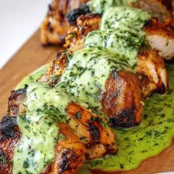Peruvian Chicken With Green Sauce