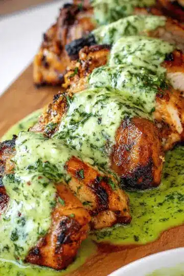 Peruvian Chicken With Green Sauce