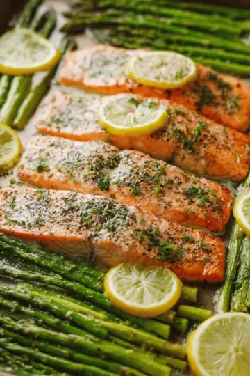 Sheet Pan Salmon and Asparagus