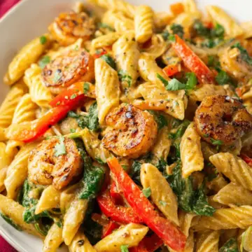 Jamaican Shrimp Rasta Pasta