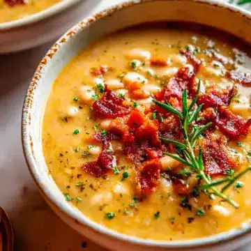 Creamy White Bean and Bacon Soup