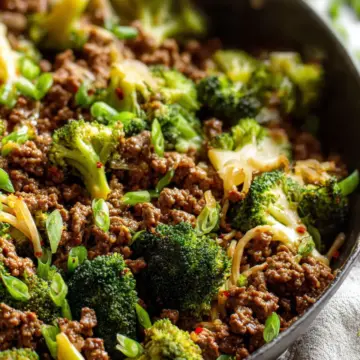 Ground Beef & Broccoli (15-Minute Dinner!)