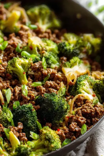 Ground Beef & Broccoli (15-Minute Dinner!)