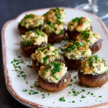 Boursin Stuffed Mushrooms