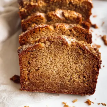 Healthy Cinnamon Crunch Banana Bread