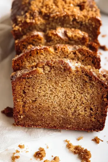 Healthy Cinnamon Crunch Banana Bread