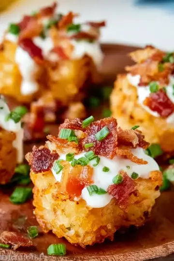 Loaded Tater Tot Bites