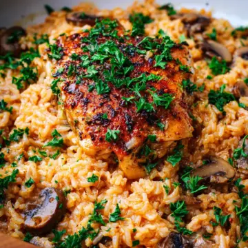 Smothered Chicken and Rice