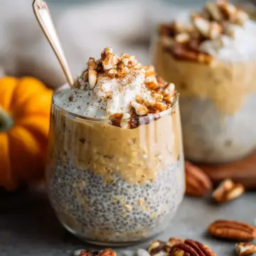 Pumpkin Pie Overnight Oats with Chia