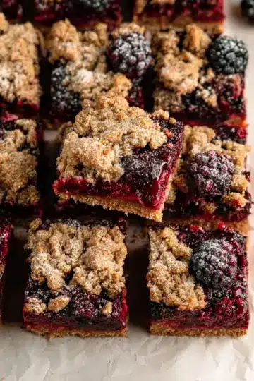 Vegan Berry Crumble Bars