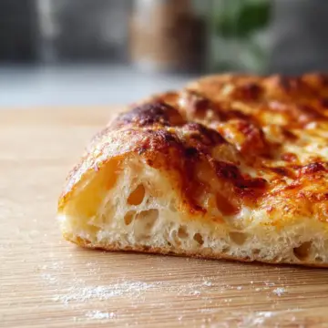 artisan pizza dough- crispy, chewy, bubbly crust