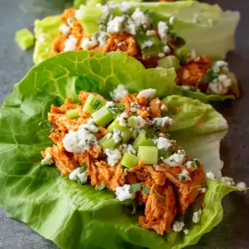 Buffalo Chicken Lettuce Wraps