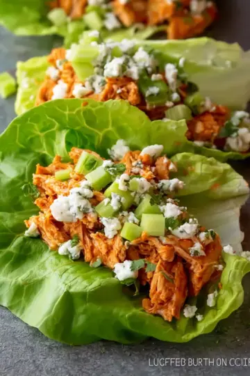 Buffalo Chicken Lettuce Wraps