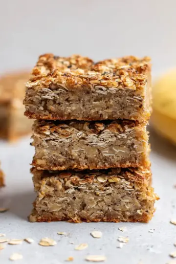 3 Ingredient Healthy Banana Oatmeal Bars