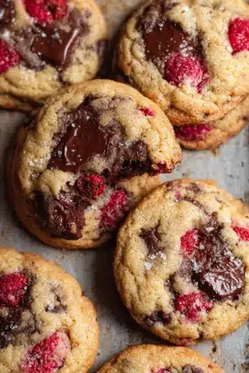 Raspberry Chocolate Chip Cookies