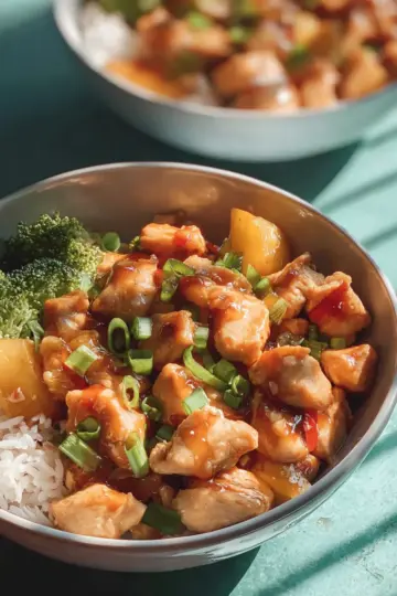 Sweet Chili Chicken Stir Fry Bowls