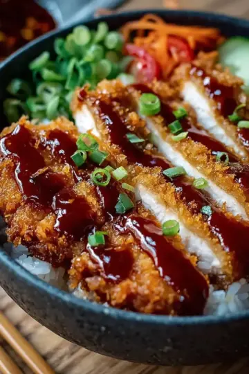 Japanese Katsu Bowls with Tonkatsu Sauce: Crispy & Flavorful Recipe
