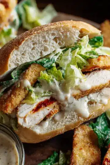 Chicken Caesar Sandwich Recipe (Crispy and Delicious)
