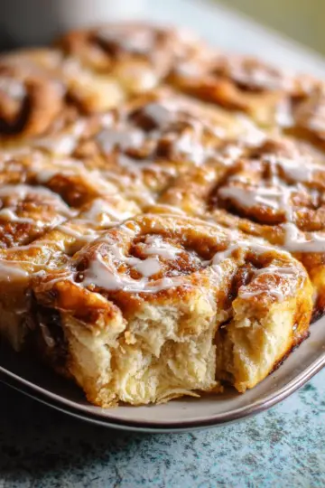 Peach Cobbler Cinnamon Rolls