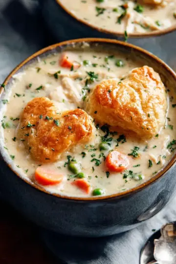 Slow Cooker Chicken Pot Pie Soup
