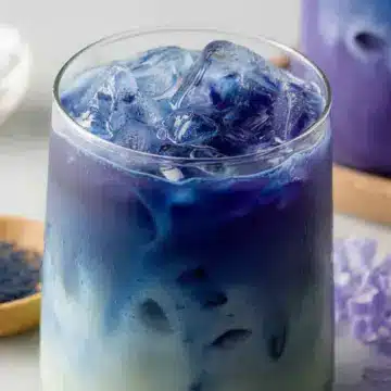 Cold Brewed Butterfly Pea Matcha Latte