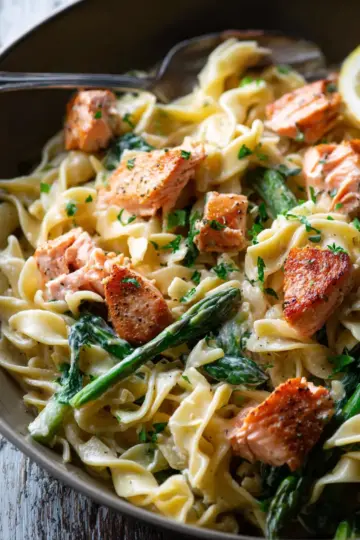 The Best Creamy Salmon Pasta