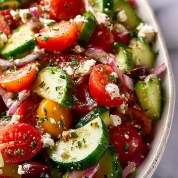 Mediterranean Cucumber Tomato Salad