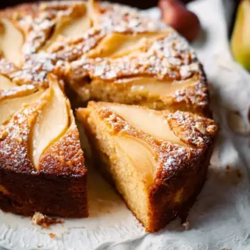 Fresh Ginger and Pear Cake