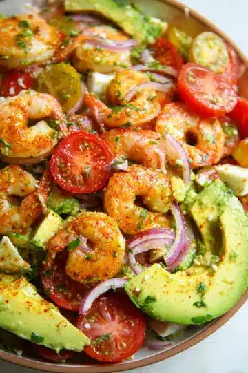 Shrimp Avocado Tomato Salad Recipe