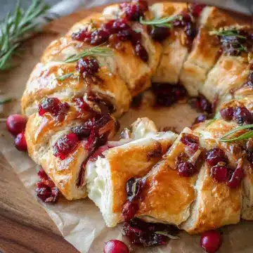Cranberry Brie Wreath