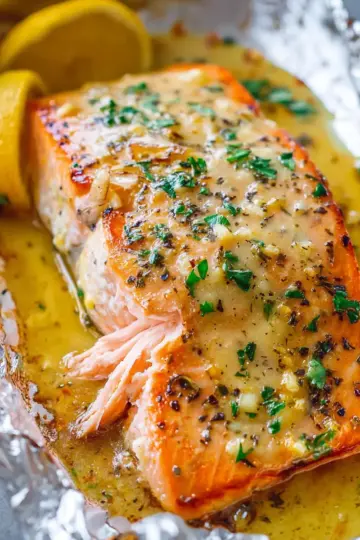 Sheet Pan Lemon Garlic Butter Salmon