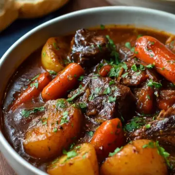 Beef Stew Recipe with Carrots & Potatoes
