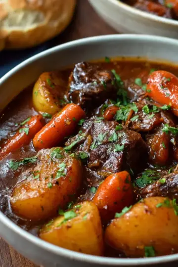 Beef Stew Recipe with Carrots & Potatoes