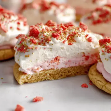 Strawberry Shortcake Ice Cream Bar Cookies