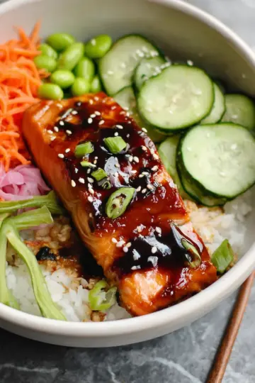 Teriyaki Salmon Bowl (Easy 30 Minute Dinner)