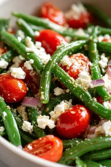 Green Bean Salad with Cherry Tomato Feta